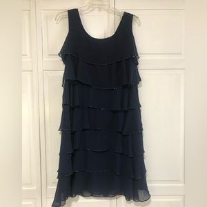 Navy sleeveless, Coldwater Creek dress in size 18